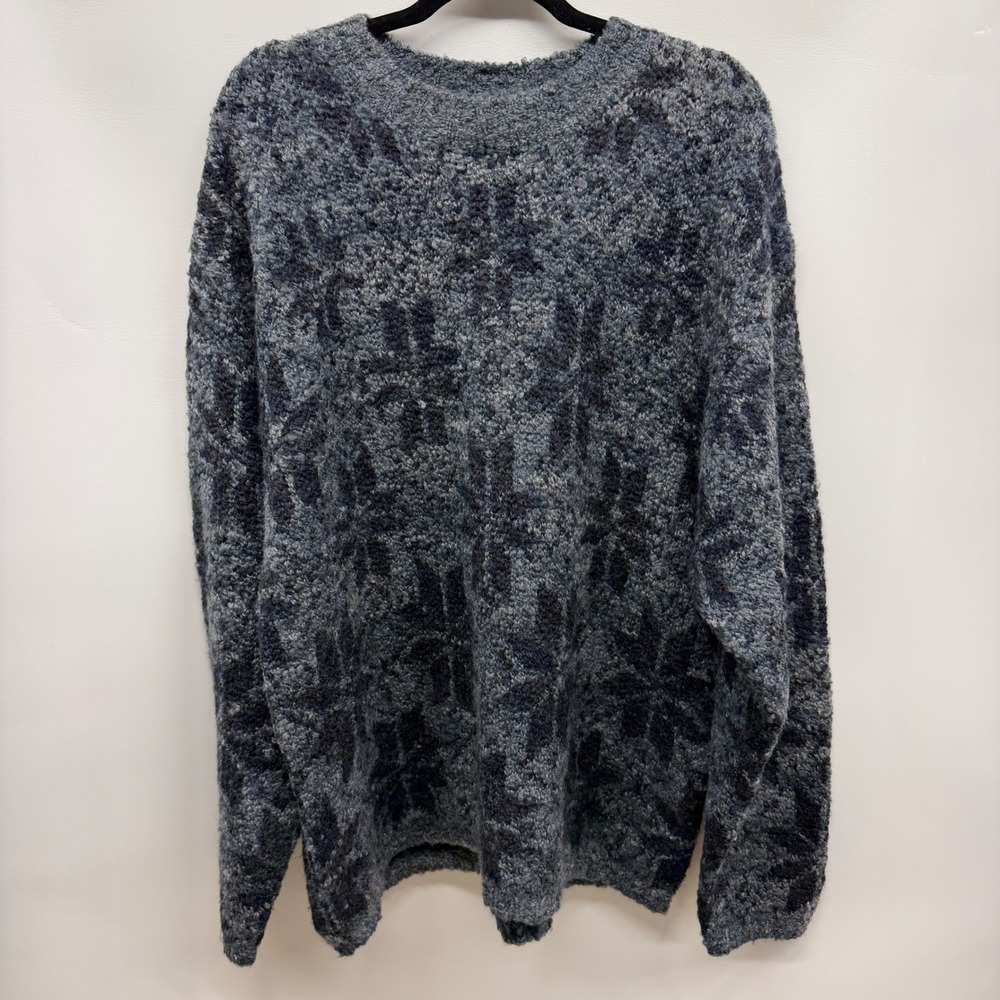 Vintage Newton Trading Co Mens XL‎ Textured Knit Wool Blend Sweater Grandpa Crew